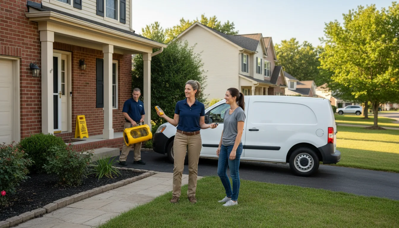 Residential water damage restoration in Rockford, IL